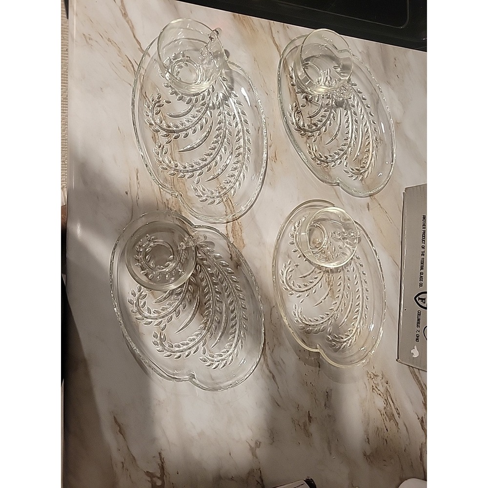 Hospitality Snack Set From Federal Glass Company - Picture 4 of 4